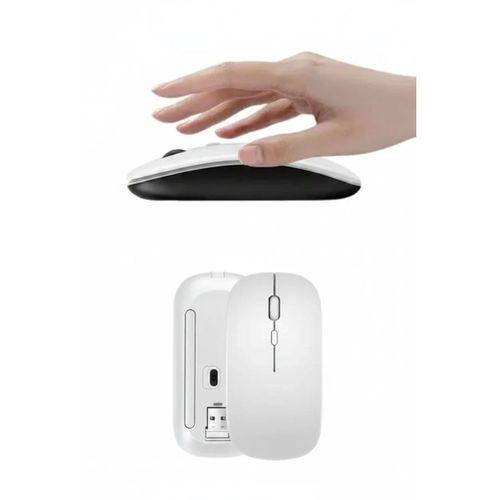Kablosuz Mouse Fare Şarjlı Bluetooth Wireless Çift Modlu Sessiz