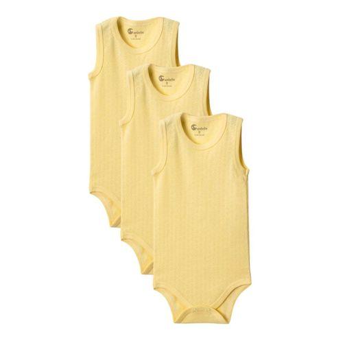 Sarı Askılı Body Zıbın 7-12 YAŞ Çocuklar İçin (3 ADET) Alttan Çıtçıtlı Özel Gereksinimli-D