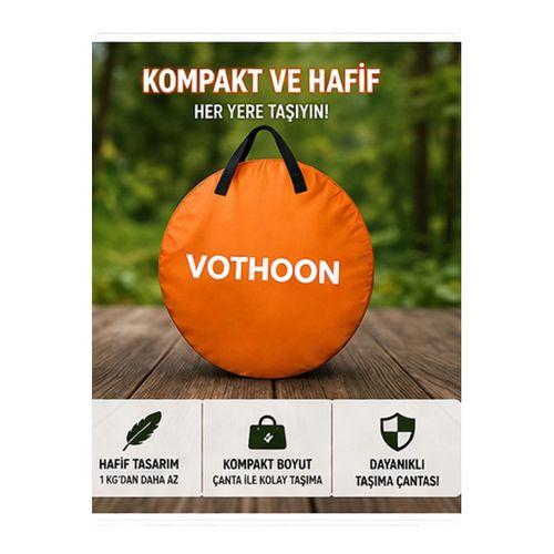 Otomatik Kabin Giyinme Çadırı 120x120x190 Cm Üst Havalandırma Yan Pencereli Duş & Wc Çadırı