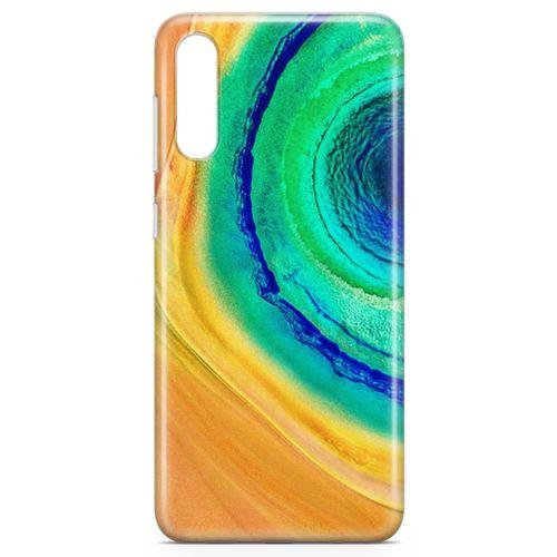 Samsung Galaxy A70s Kılıf Yeşil Göl Arka Kapak Koruma Desenli Full Koruyucu