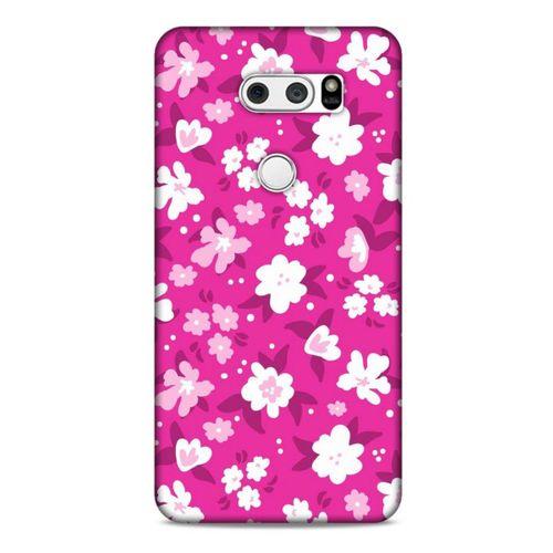 LG K40S Uyumlu Kılıf Pembe Delisi (7) Telefon Kılıfı Çiçekli