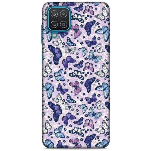 Lopard Samsung Galaxy A12 Uyumlu Kılıf Kelebek Etkisi (28) Arka Kapak
