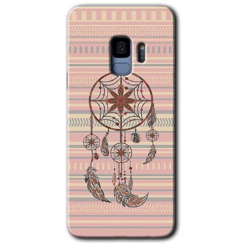 Potkal Hediye Fabrikası Samsung Galaxy S9 Kılıf HD Desen Baskılı Arka Kapak - Mandala Retro