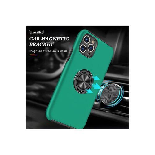 Newface iPhone 11 Pro Max Kılıf Elit Yüzüklü Kapak - Yeşil