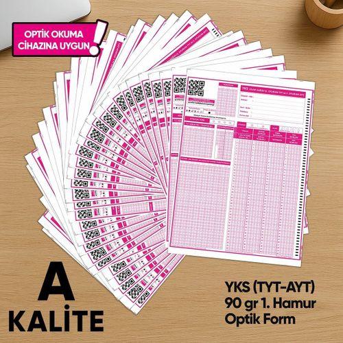 YKS-MSÜ Deneme Sınavları İçin 100 Adet (90 GR) Optik Form - Optik Okuma Uyumlu