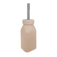 OiOi Oioi Şişe + Pipet 200ml Bubble Beige / Powder Grey