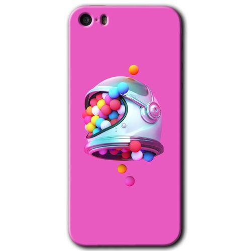 MRCİLETİSİM iPhone 5 Kılıf HD Desen Baskılı Arka Kapak + Mat Kobra Cam - Uzay Başlığı