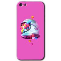 MRCİLETİSİM iPhone 5 Kılıf HD Desen Baskılı Arka Kapak + Mat Kobra Cam - Uzay Başlığı