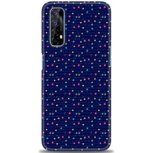 Realme 7 Kılıf HD Baskılı Kılıf - Gökyüzü Çizimi + Tam Ekran Koruyucu