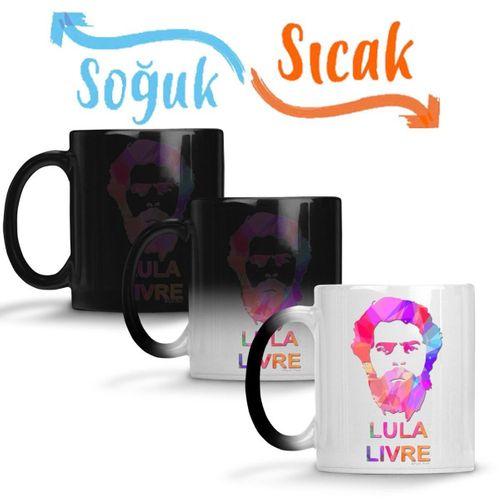 Lula Lıvre Colorido Abstrato Sihirli Kupa Bardak Porselen