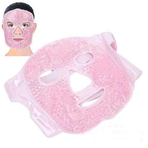 Terapi Jel Yüz Maskesi Soğuk Ve Sıcak Boncuklu Ayarlanabilir Maske (pembe)