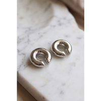 316L Çelik Gümüş Renk Çiftli Earcuff Küpe