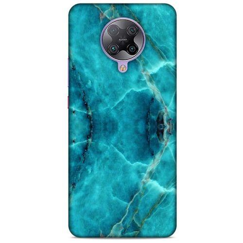 Mermer Desenli (13) Tema Silikon Kap Turkuaz Xiaomi Poco F2 Pro Kılıf