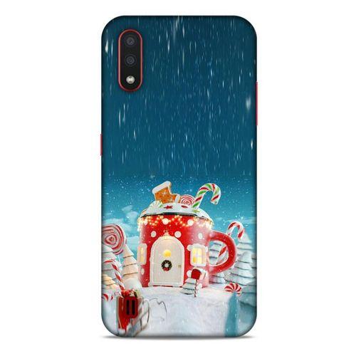 Samsung Galaxy A01 Kılıf Snowix (13) Silikon Kap Kırmızı