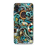 Samsung Galaxy M11 Kılıf Deniz Malzemeleri Doodle Arka Kapak Silikon Koruma Full Koruyucu