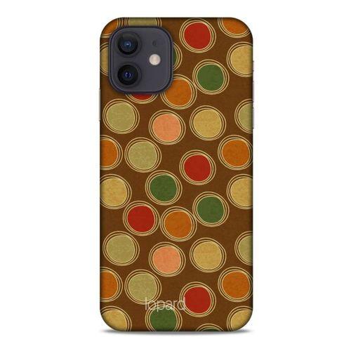Apple iPhone 12 Kılıf Pastel Renkler (43) Thin Fit Kılıf Kahve Yeşil