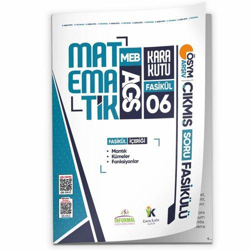 2026 MEB AGS Matematik Kara Kutu 6 Fasikül ÖSYM Çıkmış Soru MANTIK-KÜMELER-FONKSİYONLAR Modüler Set
