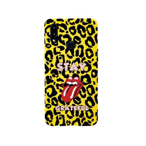 Samsung A10s Stay Grateful Premium Silikonlu Sarı Telefon Kılıfı