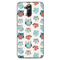 Baykuşlar (16) Desenli Silikon Kapak Telefon Kabı Huawei Mate 20 Lite Kılıf