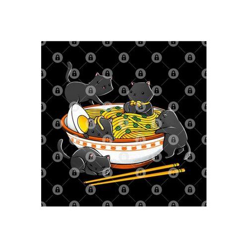 Kawaii Anime Cat Japanese Ramen Noodles Kupa