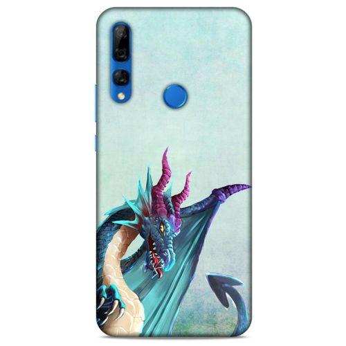 Huawei Y9 Prime 2019 Kılıf Dragons (19) Kılıfları Mavi Ejderha