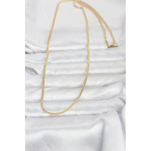 CM 14K Gold Renk Dolgun Zincir Model 60 cm Kadın Kolye