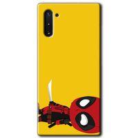 Samsung Galaxy Note 10 Kılıf HD Desen Baskılı Arka Kapak + Temperli Cam - DeadPool 6