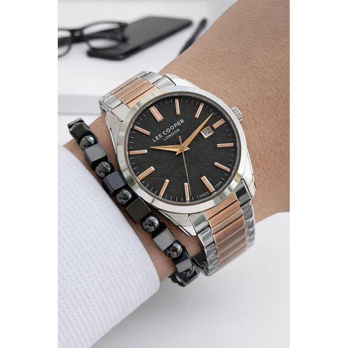 Lee Cooper Erkek Kol Saati 50 Metre Suya Dayanıklı Çelik Kordon + Bileklik Hediyeli VS.BLKT.0840