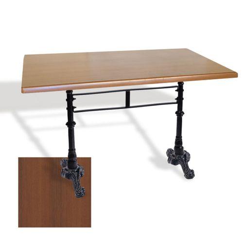 Dockers Çipa 3002 Döküm Ayak Masa 70x120 cm - (Werzalit, Wermodin ve Allzalit Tabla) - Koyu Ahşap