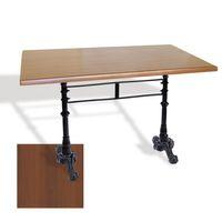 Dockers Çipa 3002 Döküm Ayak Masa 70x120 cm - (Werzalit, Wermodin ve Allzalit Tabla) - Koyu Ahşap