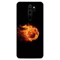 Lopard Xiaomi Redmi Note 8 Pro Uyumlu Kılıf FireX (29) Arka Koruma Kılıfı Ateş Topu