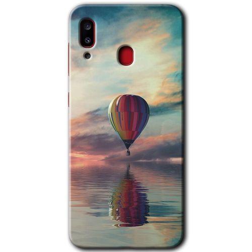 Samsung Galaxy A30 Kılıf Baskılı Kapak - Zeplin + 5D Tam Kaplayan Cam