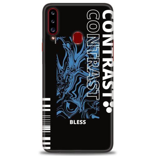 Samsung Galaxy A20S Kılıf HD Baskılı Kılıf - Contrast + Tam Ekran Koruyucu