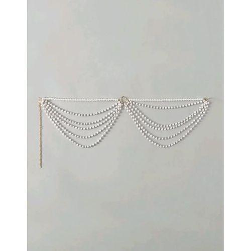 İnci Şıklığıyla Plajlarda Parla – Ayarlanabilir Bikini Zincir Aksesuarı