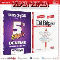 Yediiklim 2025 DGS Tamamı Çözümlü Süper 5 li Deneme ve AKM Dil Bilgisi Soru Bankası Seti 2 Kitap