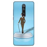 Xiaomi Mi 9T Kılıf FunnyMaX (45) Liquid Air Kılıf Açık Mavi Köpek