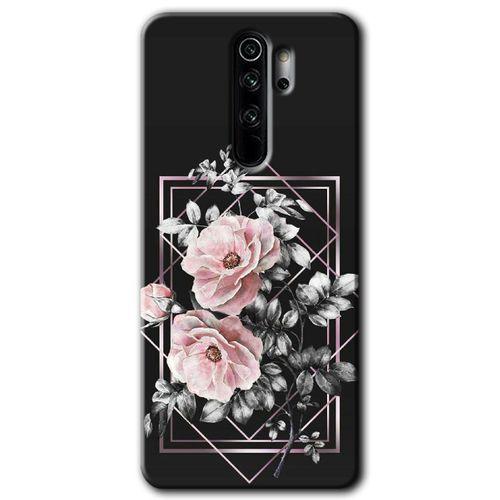 MRCİLETİSİM Xiaomi Redmi Note 8 Pro Kılıf Kapak - Retro Çiçek 1 +Hayalet Ekran Yandan Gözükmez
