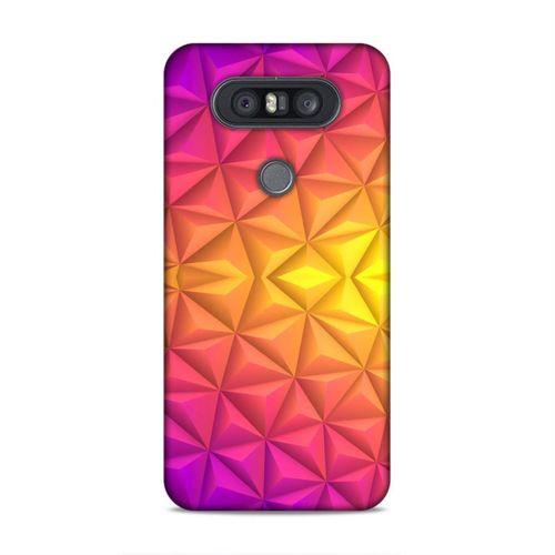 LG Q60 Kılıf Elmas Rainbow Arka Kapak Silikon Koruma Full Koruyucu