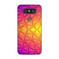 LG Q60 Kılıf Elmas Rainbow Arka Kapak Silikon Koruma Full Koruyucu