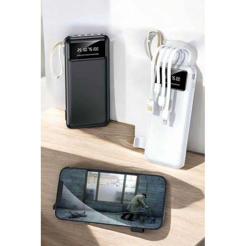 20 000 Mah Led Işıklı Lcd Ekran Usb Girişli Type-c Lightning Powerbank