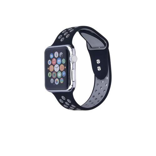 Apple Watch 2 3 4 5 6 - 42-44mm Delikli Silikon Spor Kordon Kayış