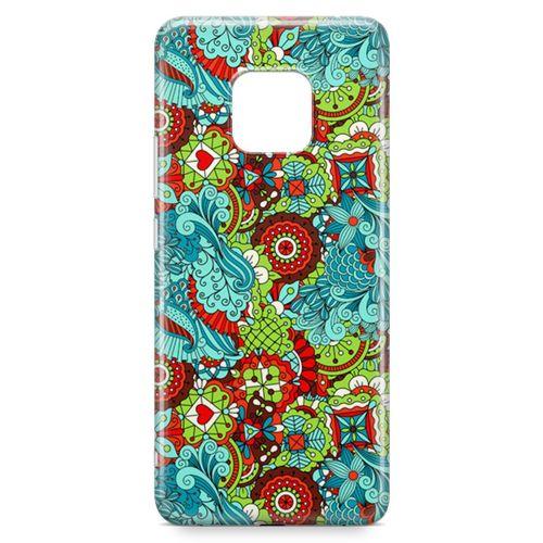 Huawei Mate 20 Pro Kılıf Cam Motifleri Arka Kapak Koruma Desenli Full Koruyucu