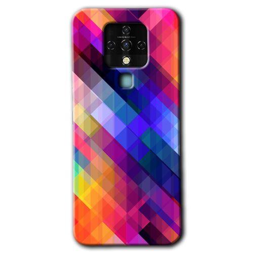 Tecno Camon 16 Kılıf HD Desen Baskılı Arka Kapak - Multi Oblique