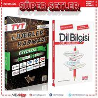 Liderler Karması TYT Biyoloji 10 Yayın 30 Deneme ve AKM Dil Bilgisi Soru Bankası Seti 2 Kitap