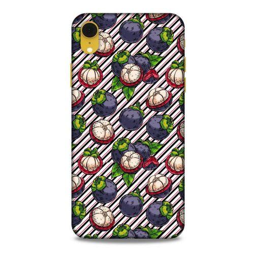 Frutix Mangosteen 02 Apple iPhone XR Kılıf Desenli Silikon