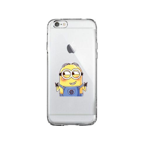 iPhone 6 Minions Desenli Premium Şeffaf Silikon Kılıf