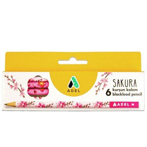 Adel Sakura Kurşun Kalem Seti 6Lı