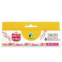Adel Sakura Kurşun Kalem Seti 6Lı