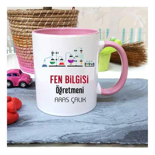 Fen Bilgisi Öğretmenine Özel Öğretmenler Günü Hediyesi Kişiye Özel Kupa Bardak