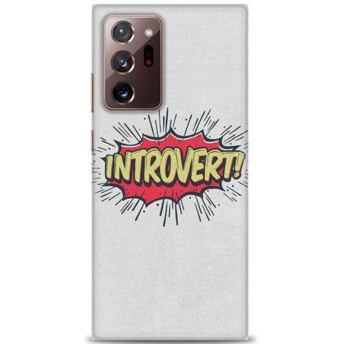 Samsung Galaxy Note 20 Kılıf HD Baskılı Kılıf - Introvert! + Tam Ekran Koruyucu